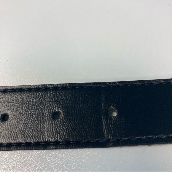 BELT Black Leather Made  in Canada - Picture 3 of 5